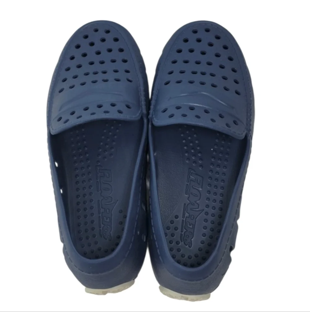 Floafers Unisex-Child Prodigy Toddler Blue Boat Shoe 2890‎ Size J4